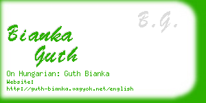 bianka guth business card